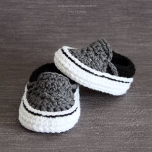 Crochet PATTERN. Baby sneakers. Instant Download.