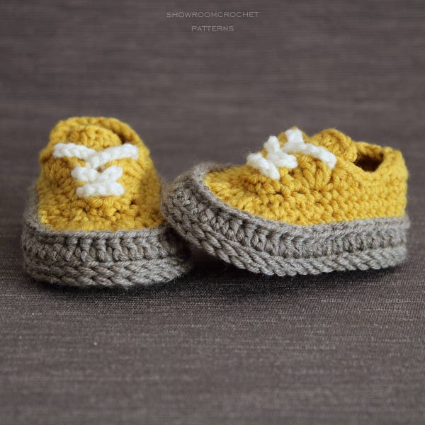 Crochet PATTERN  baby Classis sneakers