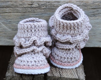 Crochet PATTERN  Lola booties