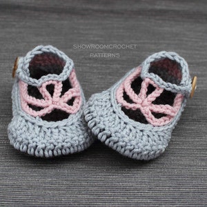 Crochet PATTERN  baby Josephine shoes