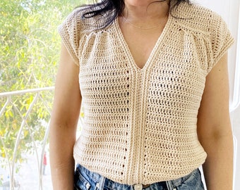 Top Lily. Crochet pattern.