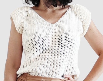 Ekam top. Crochet pattern.