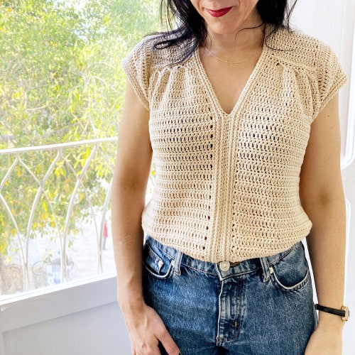 Cora Top. Crochet Pattern. - Etsy