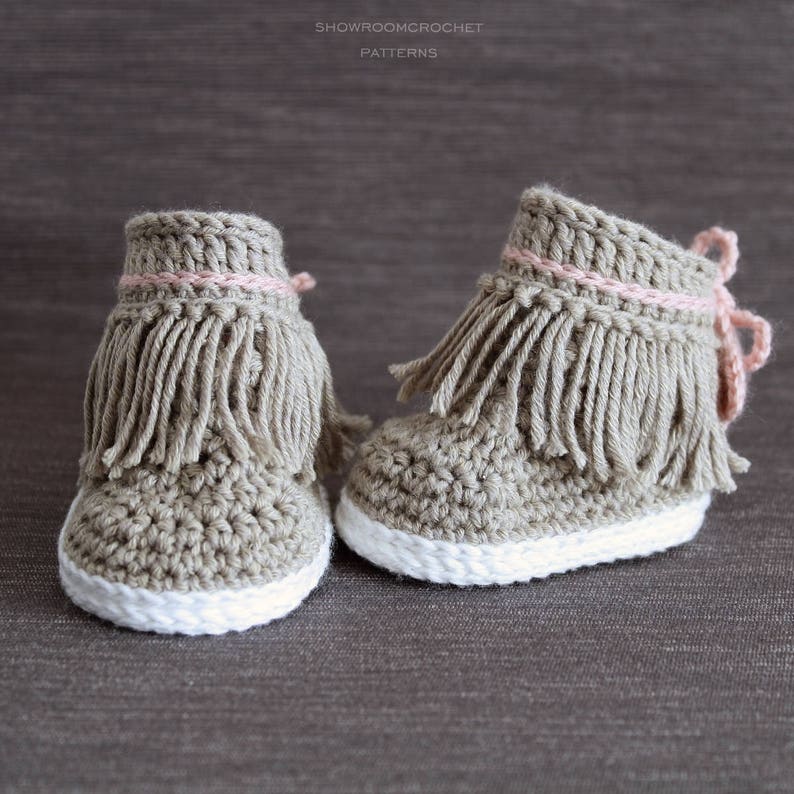 Crochet PATTERN. Dakota baby sneakers. image 2