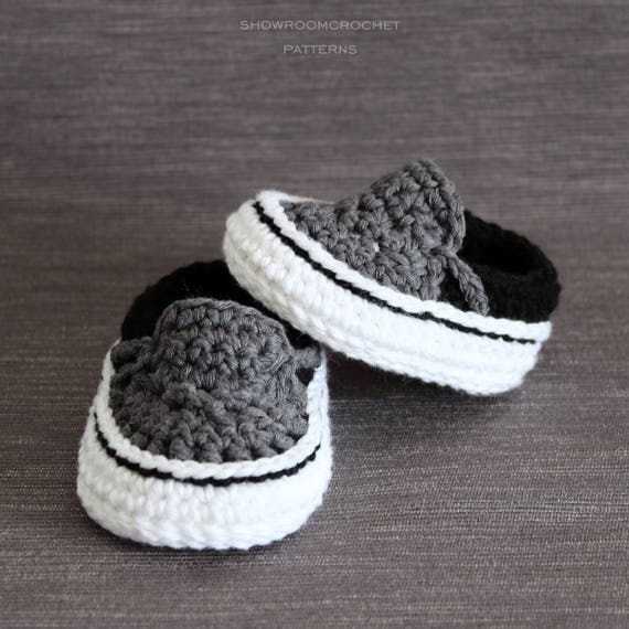 steekpenningen masker Opmerkelijk Crochet PATTERN. Baby Sneakers. Instant Download. - Etsy