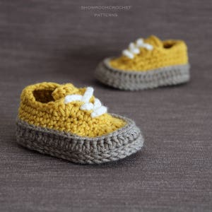 Crochet PATTERN baby Classis sneakers image 3