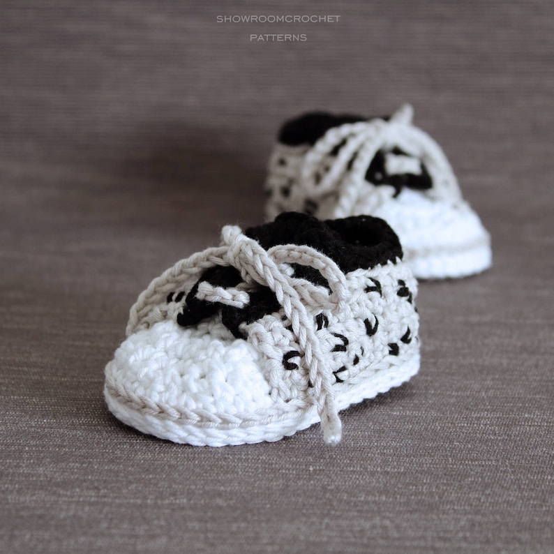 Crochet PATTERN baby sneakers with cheetah print Etsy