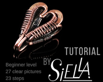 Tutoriel de bélière en forme de coeur pour l'emballage de fil, comment fabriquer une bélière en fil pour pendentifs, tutoriel de bricolage