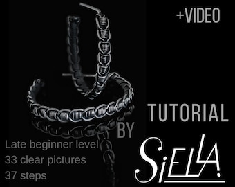 Wire wrapping earrings tutorial with video, DIY jewelry with wire, wire weaving pattern for late beginner by Siella jewelry