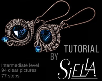 WIRE Wrapping TUTORIAL wire JEWELRY Tutorial Wire wrap tutorial Earrings wire weaving tutorials copper wire jewellery making tutorials diy