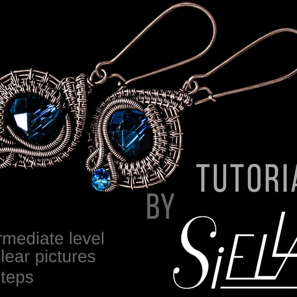 TUTORIAL de envoltura de alambre Tutorial de JOYAS de alambre Tutorial de envoltura de alambre Pendientes tutoriales de tejido de alambre tutoriales de fabricación de joyas de alambre de cobre bricolaje