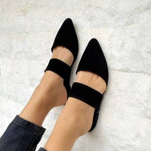 Slippers, Black Leather Mules, Women's Mules, Suede Mules, Leather ...