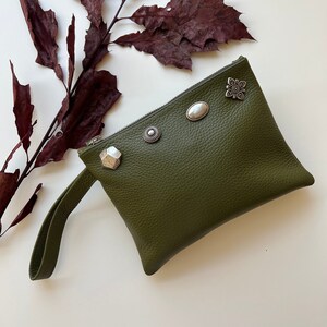 Cartera de piel, cartera de noche, cartera pequeña, bolso de uso diario, billetera de piel, hecha de piel de grano completo - Smart n Petit
