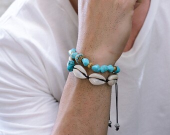 Bracelets Cowrie Shell Bracelets De Plage Bracelets Pour Etsy France