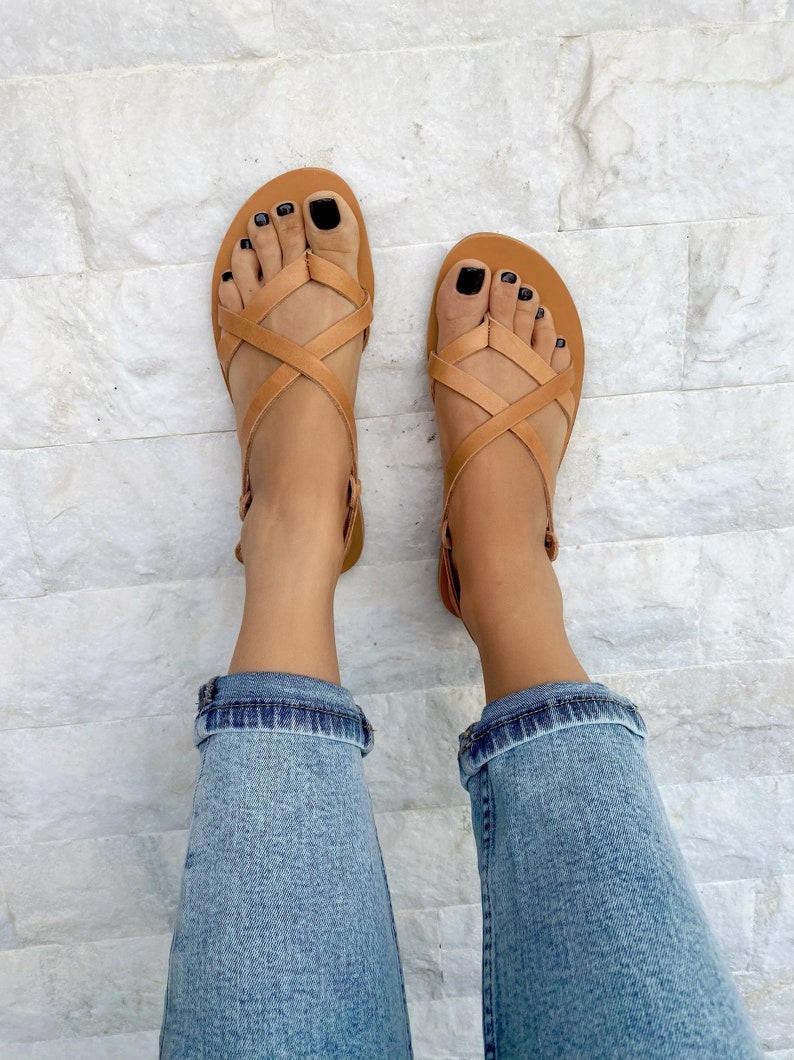 Strappy Sandals Leather Gladiator Sandals Greek Sandals Etsy