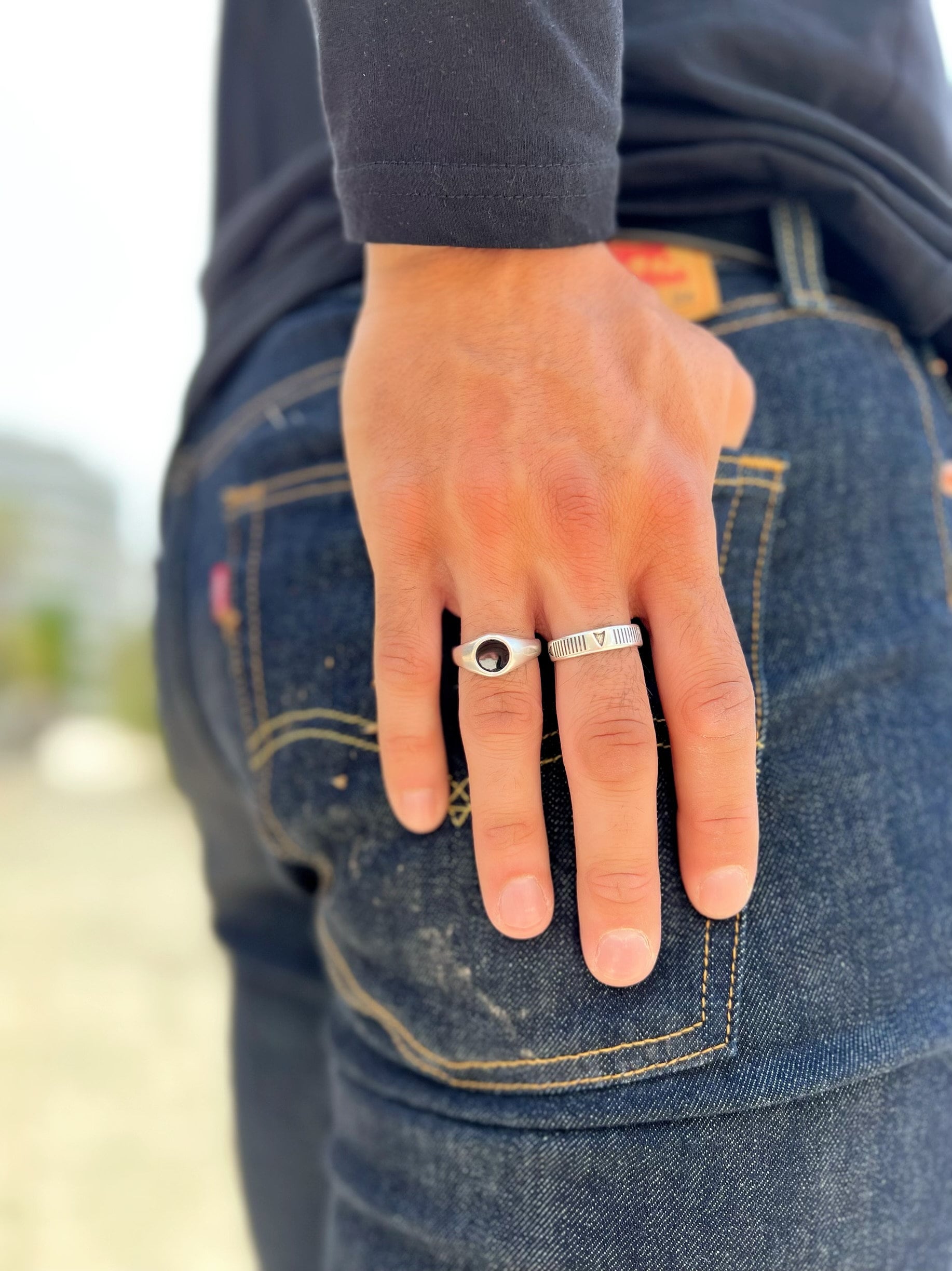 Anelli Uomo Anelli in Argento Anelli Regolabili Gioielli da