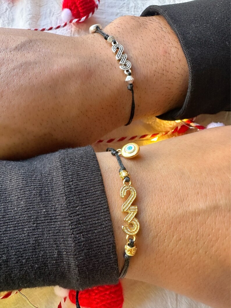 Handmade 2023 Charm Bracelet Set 2023 Bracelet New Year Etsy