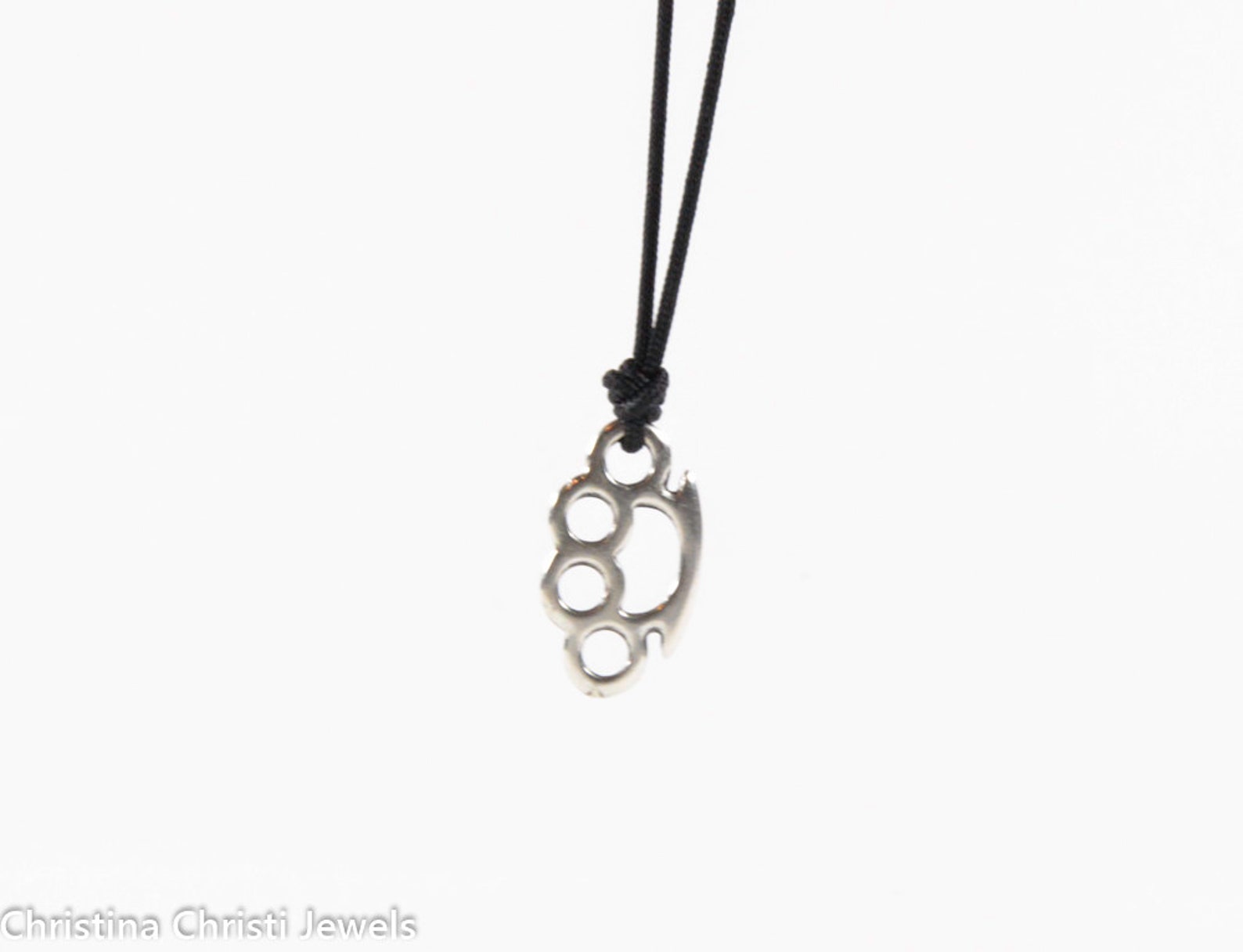 Brass Knuckles Necklace Mens Necklace Mens Jewelry Made in Etsy