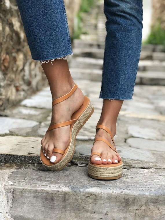 brown sandals