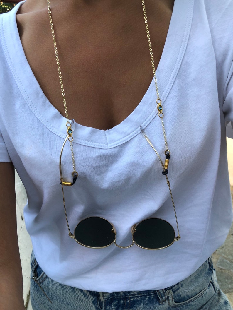 Eyeglass Chain Gold Glasses Chain Sunglasses Chain Etsy