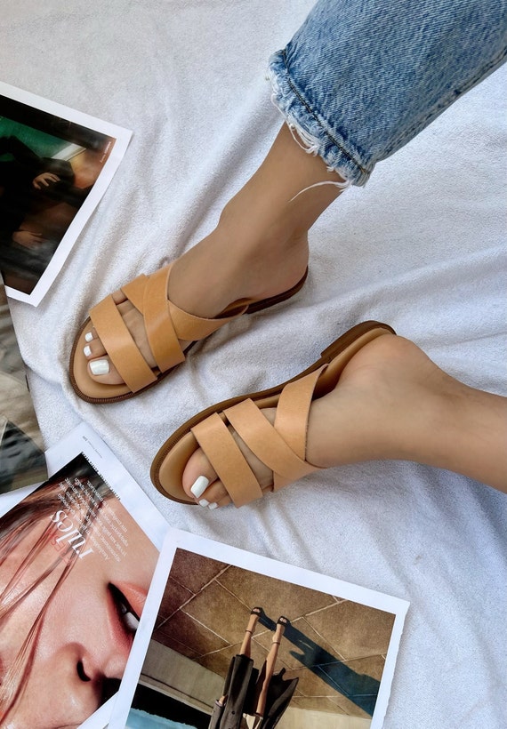 X sandali in pelle sandali in pelle marrone sandali incrociati