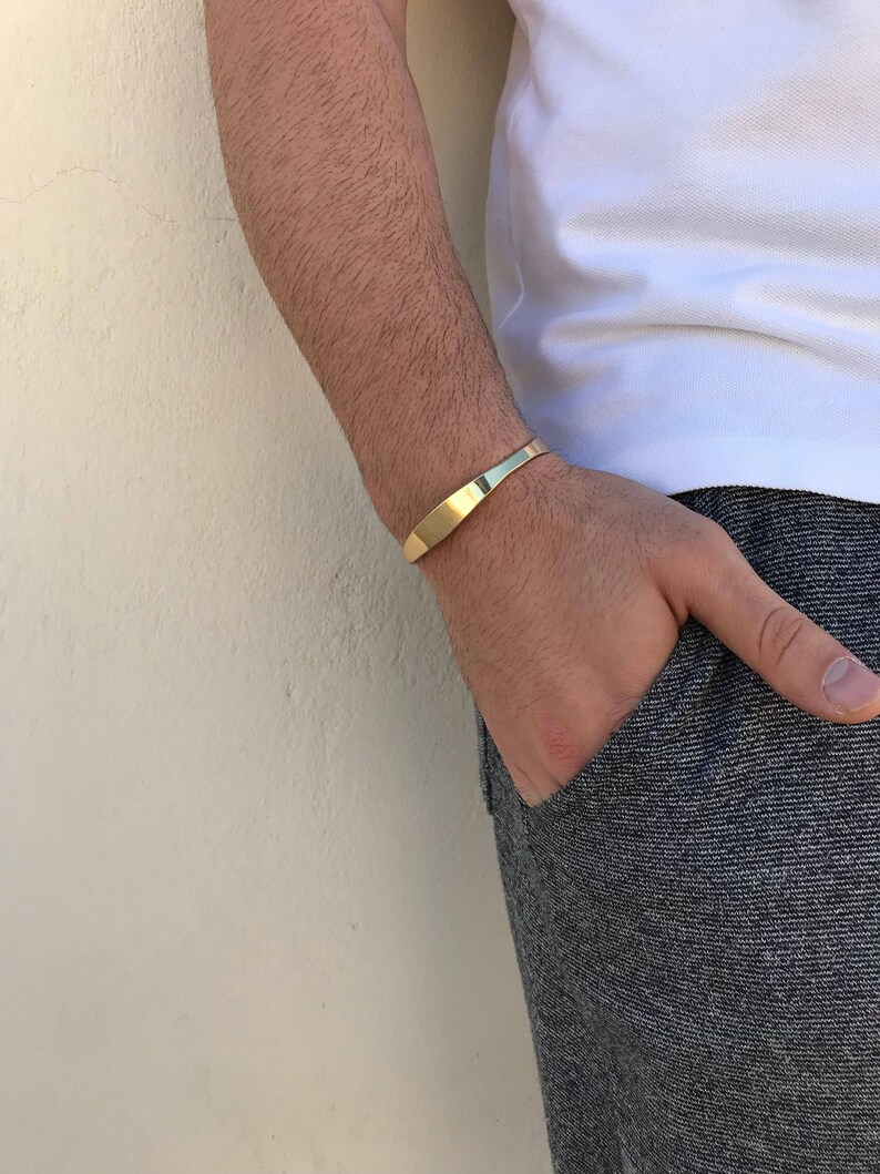 Men's Bracelet Gold Bangle Bracelet Bangle Bracelet Men | Etsy