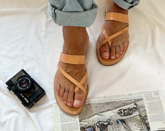 Leather Sandals Men, Beach Sandals, Mens Sandals, Greek Sandals, Summer Shoes Men, Gift for Him, Made from Genuine Leather in Greece.