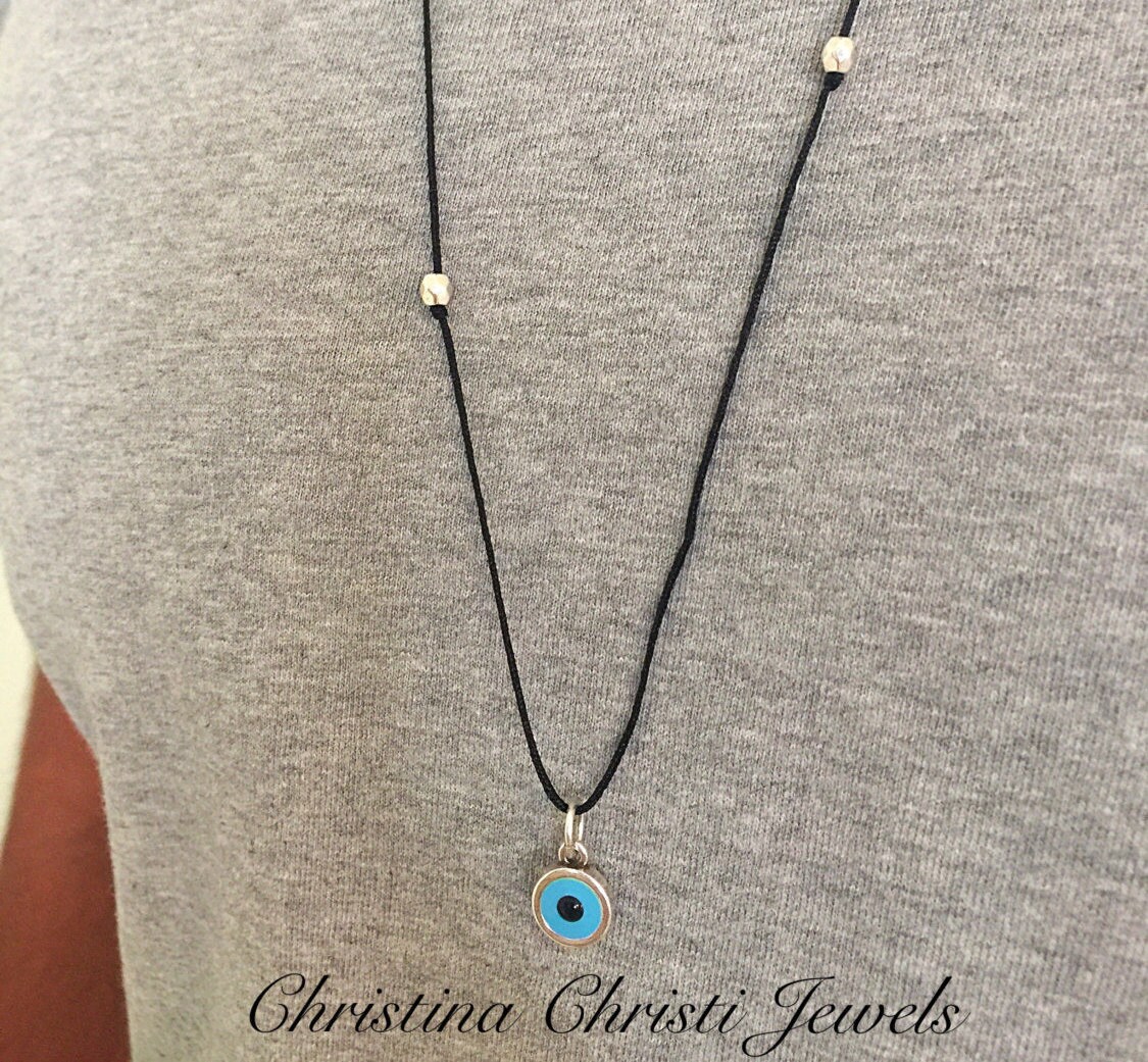 Men's Evil Eye Necklace Mens Necklace Jewelry for Him Etsy