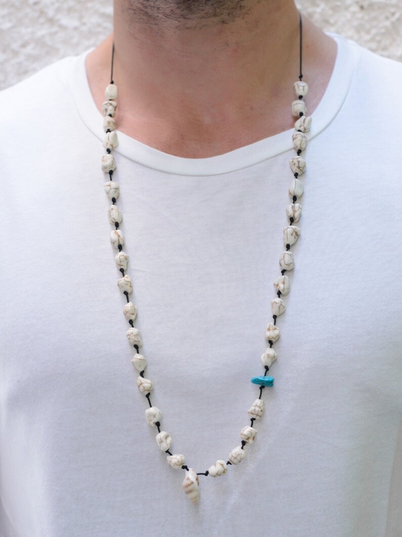 Cowrie Shell Necklace Beach Necklace Mens Necklace Summer Etsy
