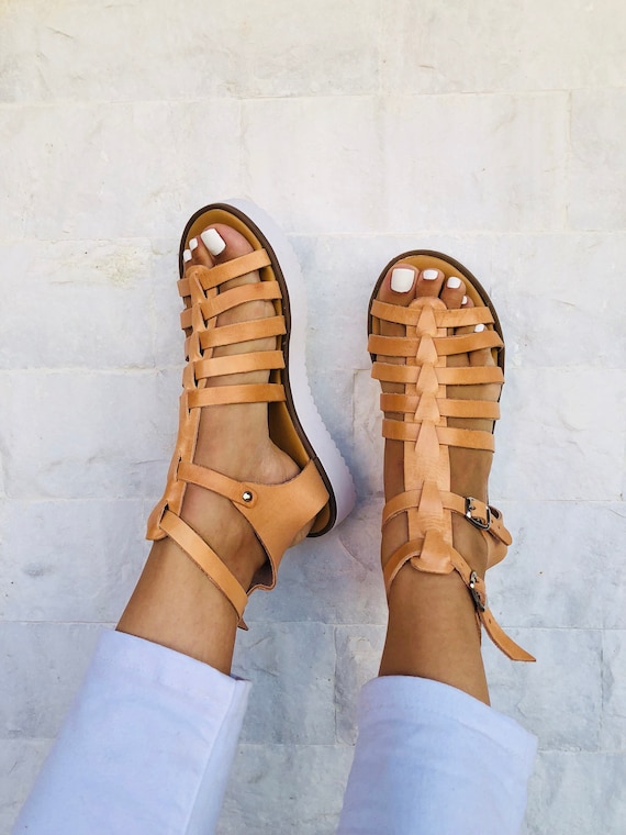 cork gladiator sandals