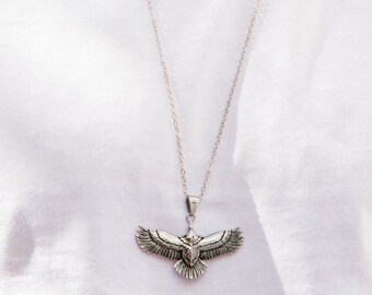 Men's Eagle Necklace Silver Necklace 