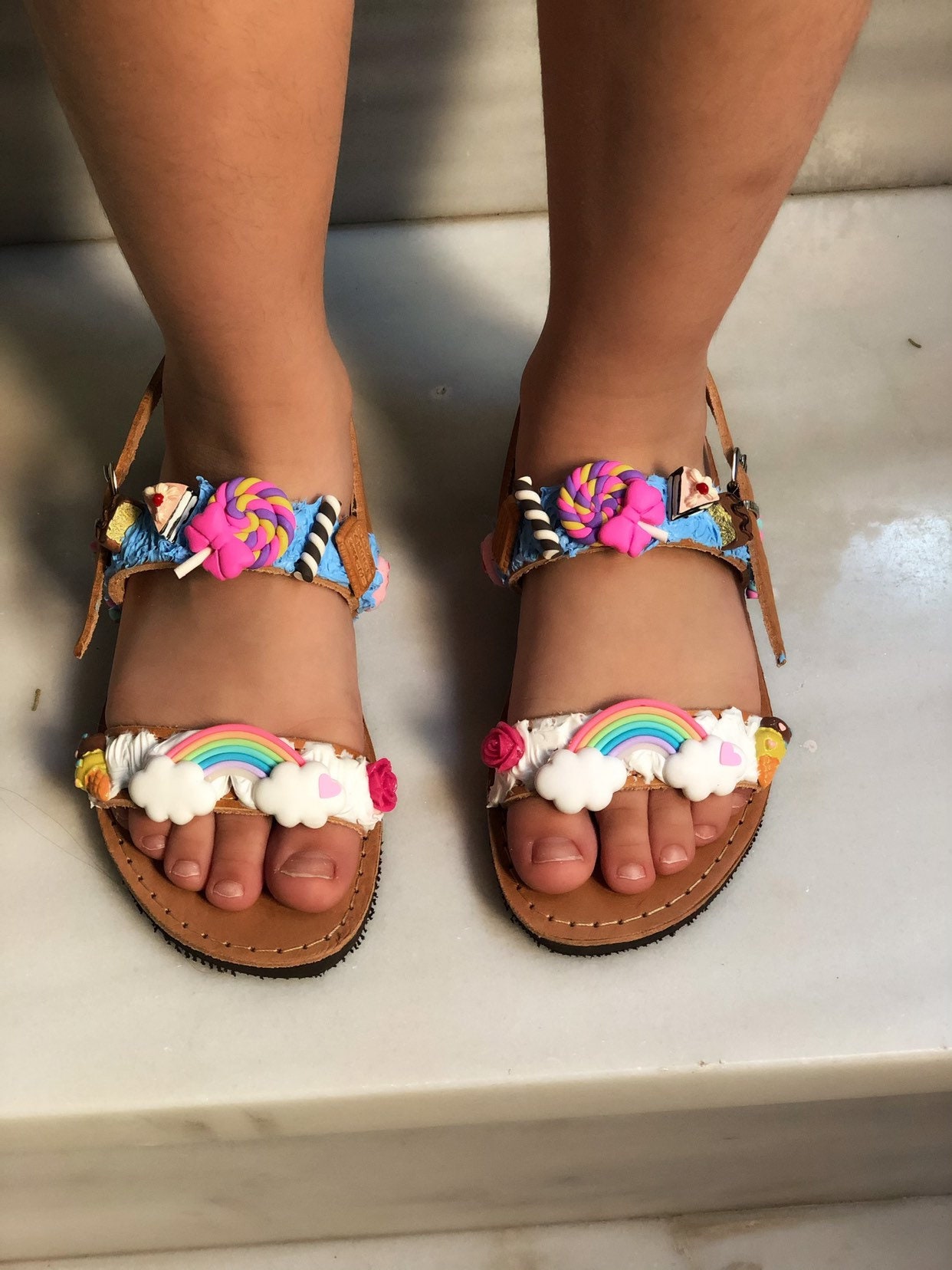girls sandals leather