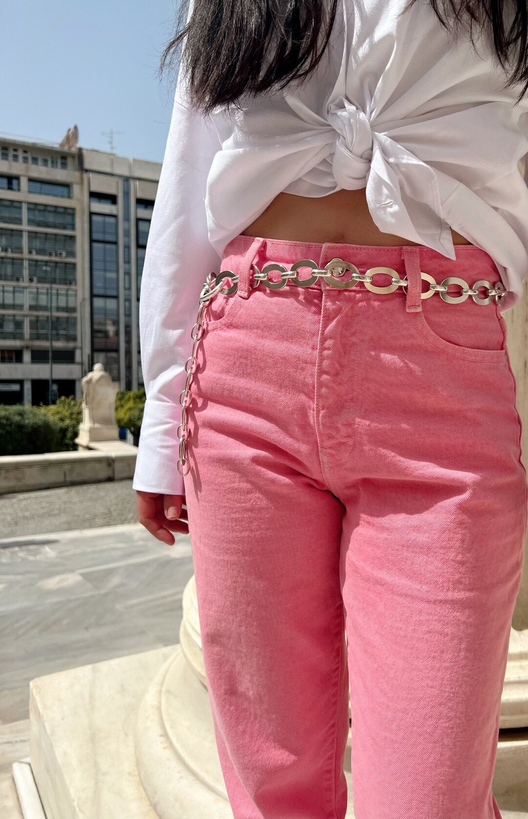 chain belt silver