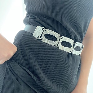 Boho Gürtel, Silber Ketten Gürtel, Frauen Gürtel, Boho Schnallen, Taille Gürtel, Geschenk für Sie, aus echtem Leder - Candy Girl