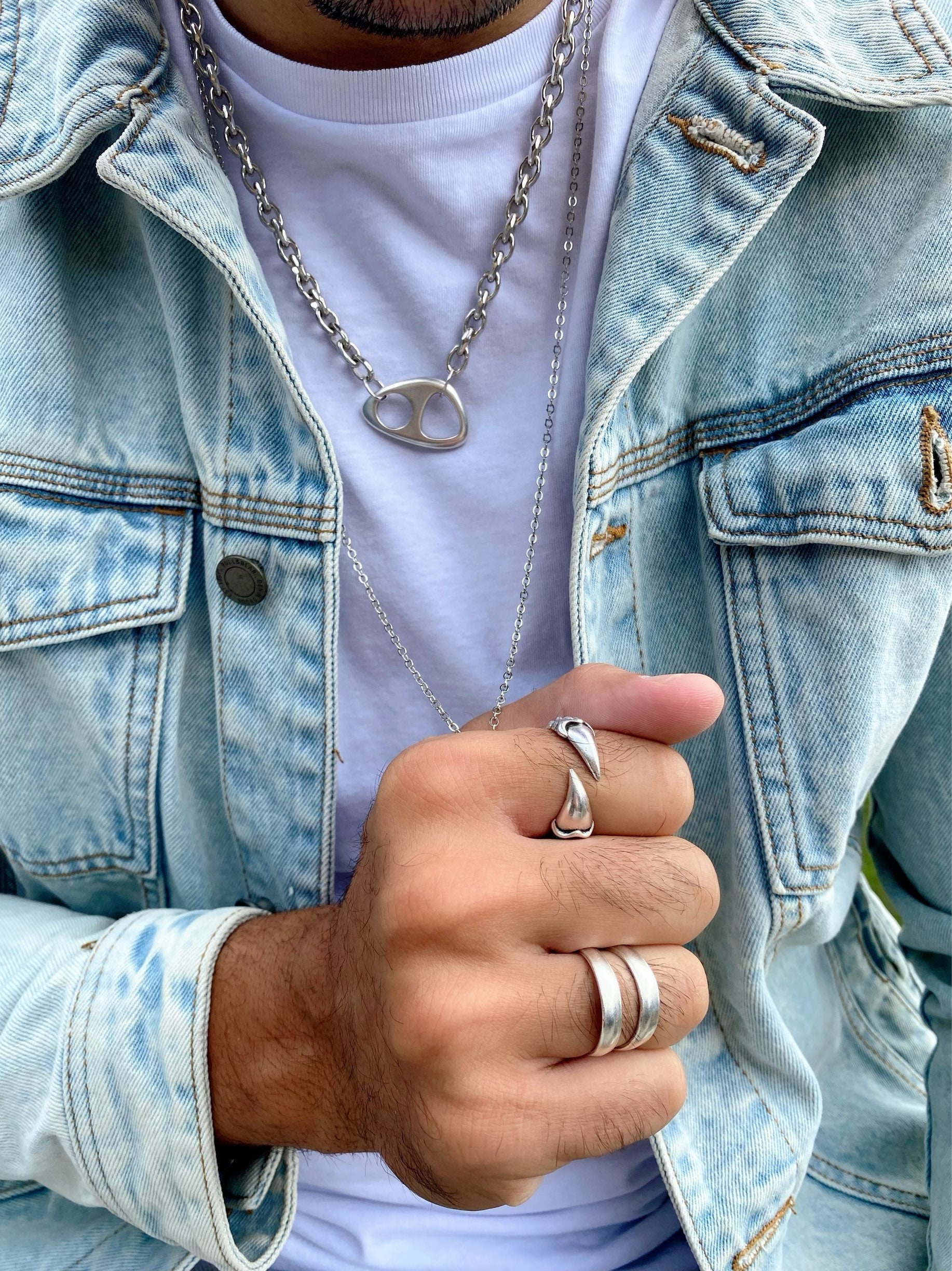 Anllos De Dnosauro De Plata Para Hombre Anllo De - Etsy Méxco