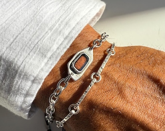 Handmade Bracelet, Men’s Bracelet, Silver Bracelets, Minimalist Bracelet, Chain Bracelet, Stainless Steel