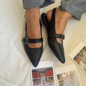 Mules, Leather Mules, Women Mules, Leather Shoes, Black Mules, Summer Shoes, Leather Sandals, Gift for Her, Made from Full Grain Leather.