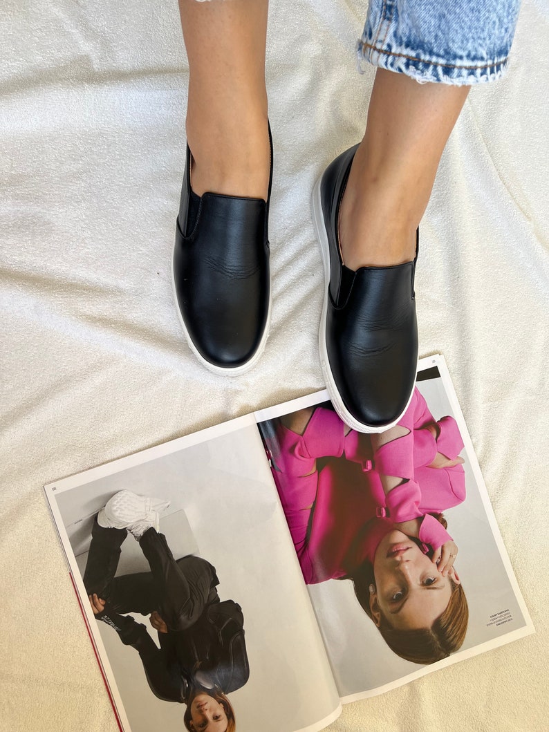 slip on shoes for women leather