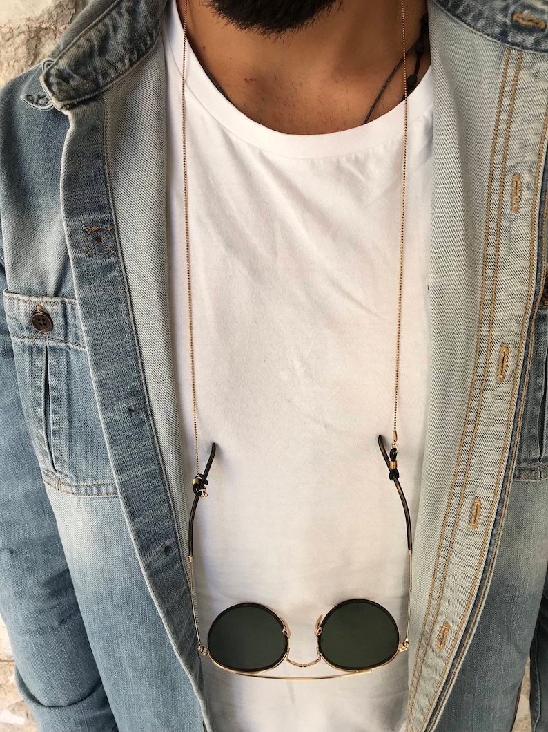 Men's Glasses Chain Gold Glasses Chain Men Sunglasses Etsy UK