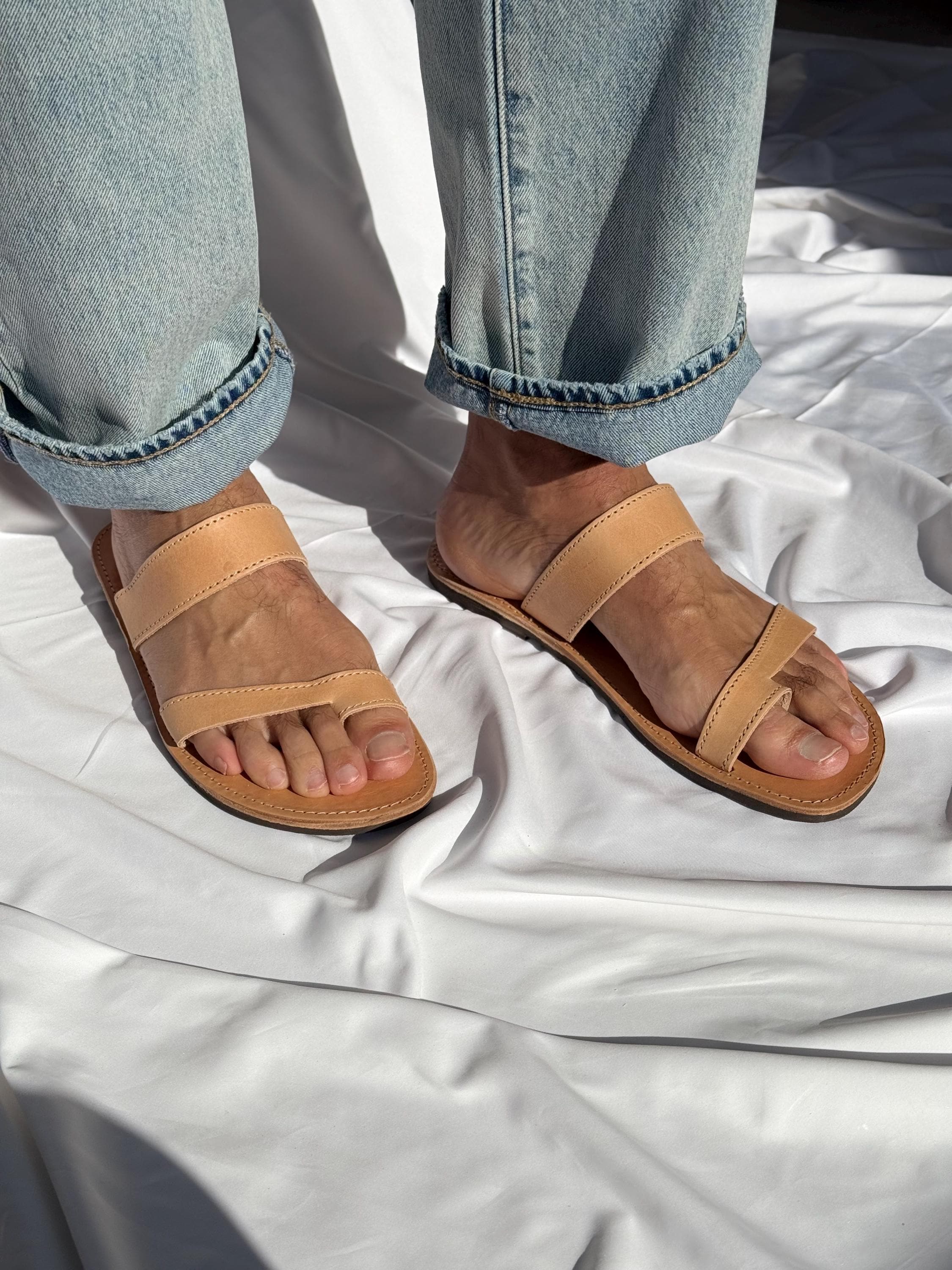 Mens Sandals, Greek Leather Sandals, Summer Sandals, Beach  display picture 1