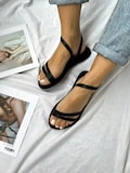 Leather Sandals Greek, Women Sandals, Black Summer Shoes, Made in Greece product logo