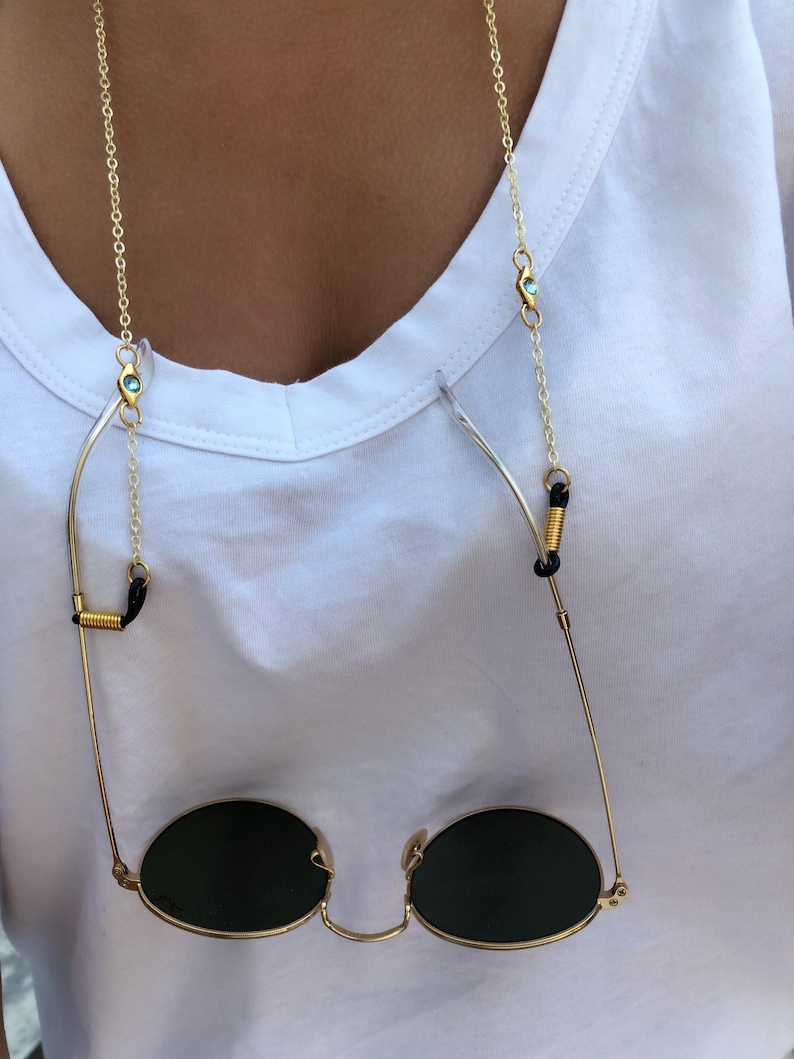 Eyeglass Chain Gold Glasses Chain Sunglasses Chain Etsy UK