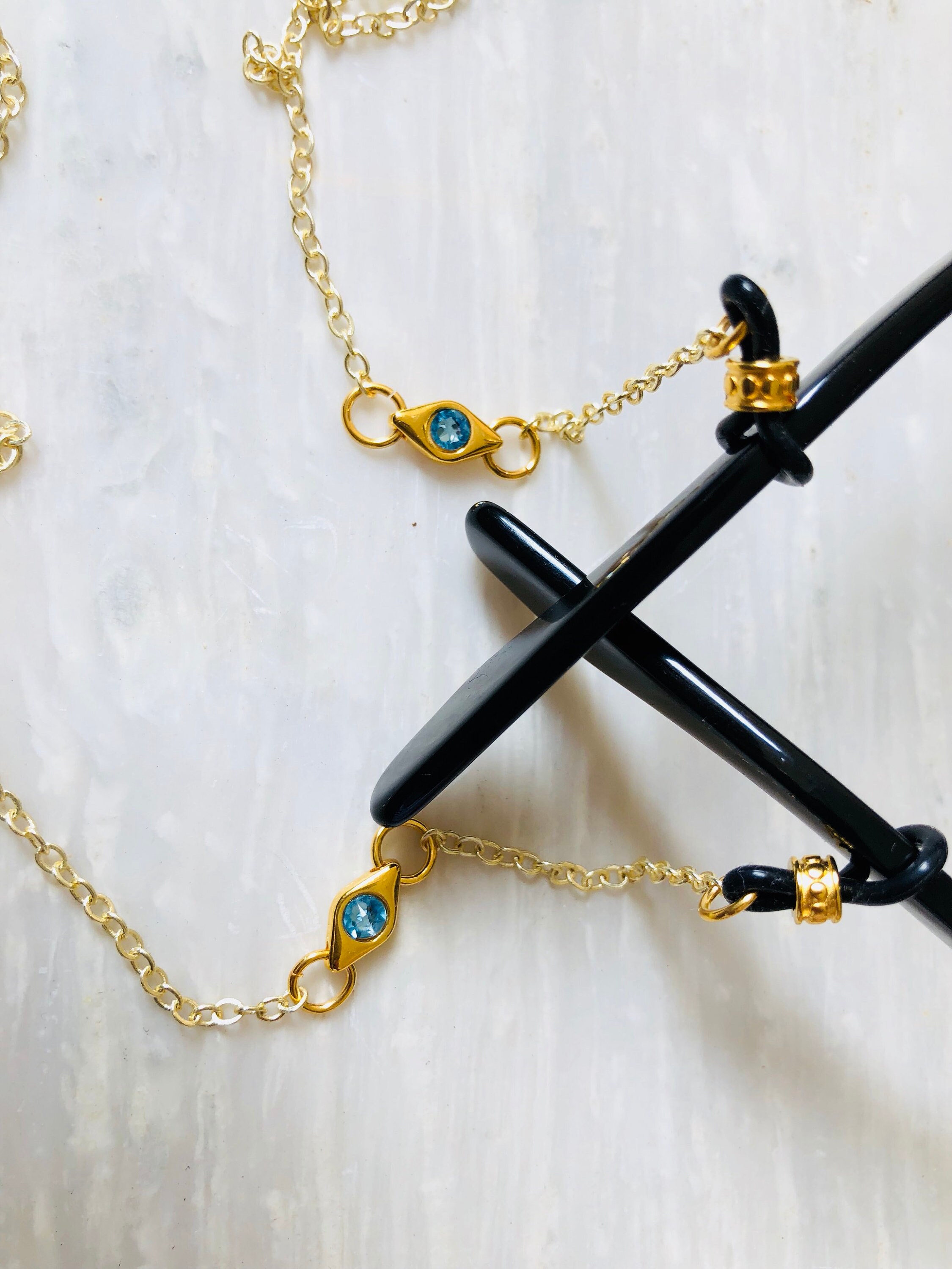 Eyeglass Chain Gold Glasses Chain Sunglasses Chain Etsy UK