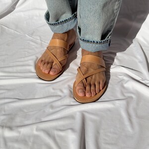 Mens Sandals, Handmade Leather Sandals Men, Greek Summer Shoes, Mens Beach Sandals. image 4