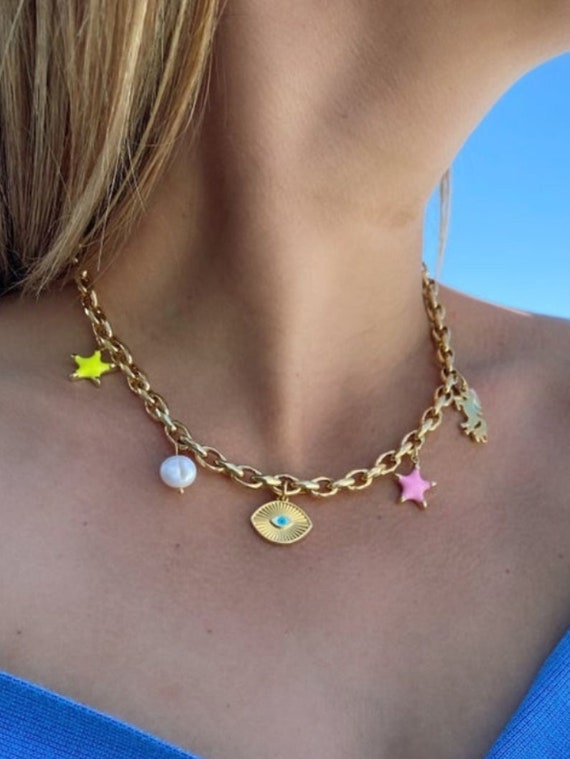 Necklace with charms in best sale it