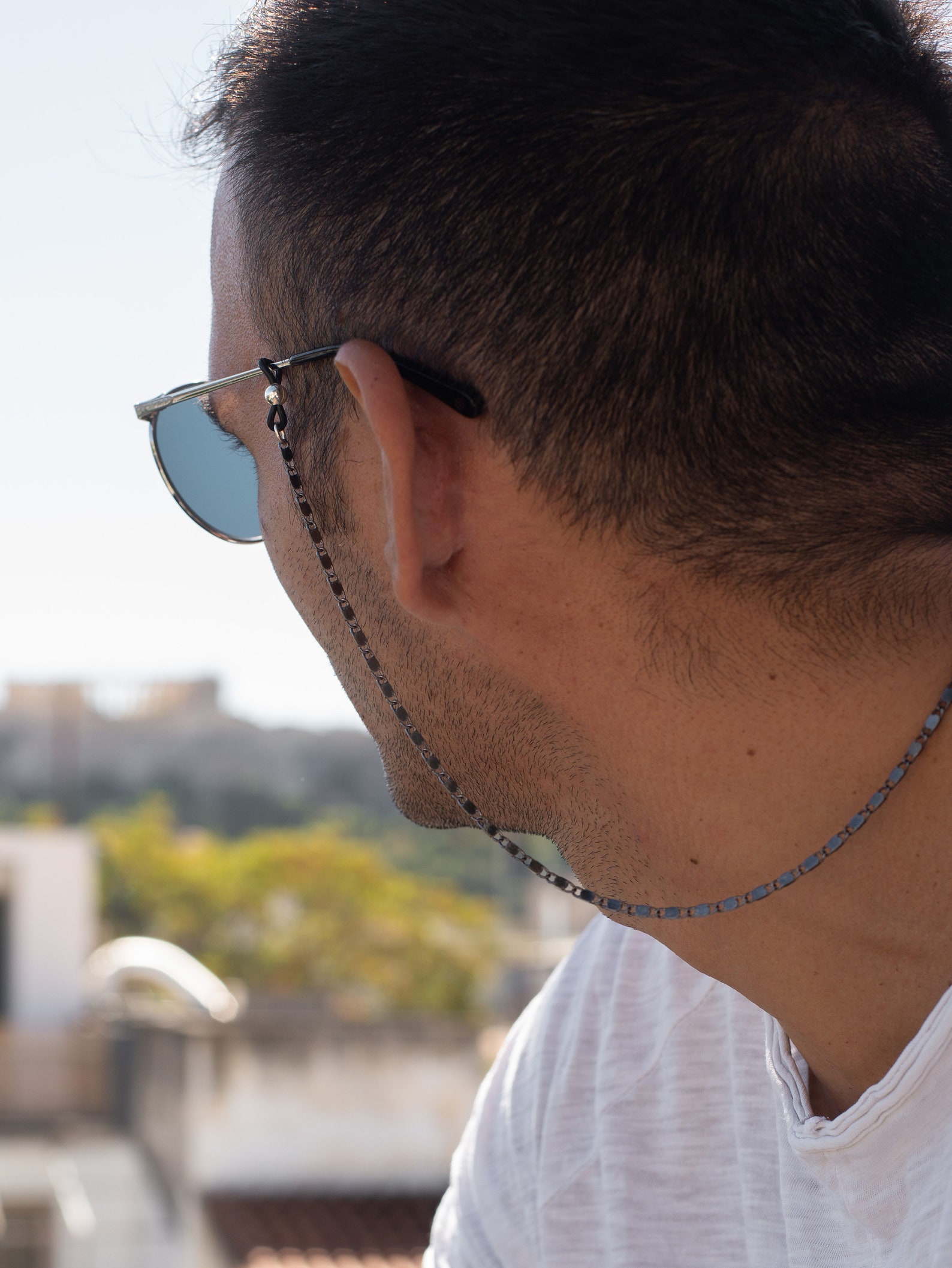 Glasses Chain Men Gray Glasses Chain Mens Sunglasses Chain Etsy