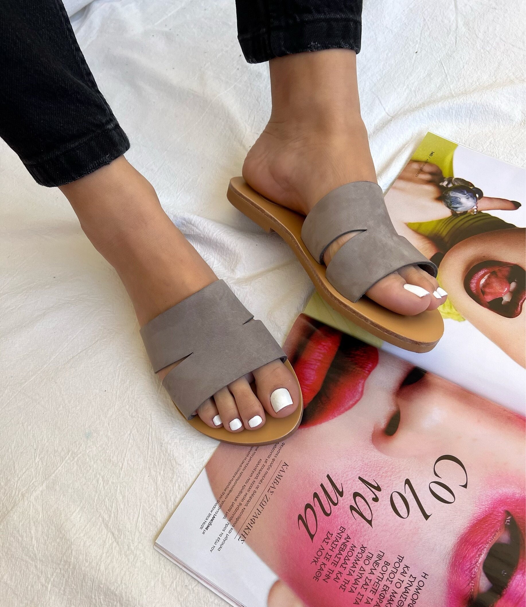 Gray sandals 2025