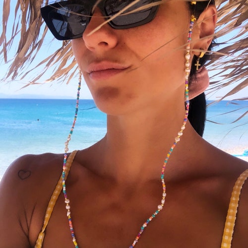 Colorful Beaded Eyeglasses Chain Summer 