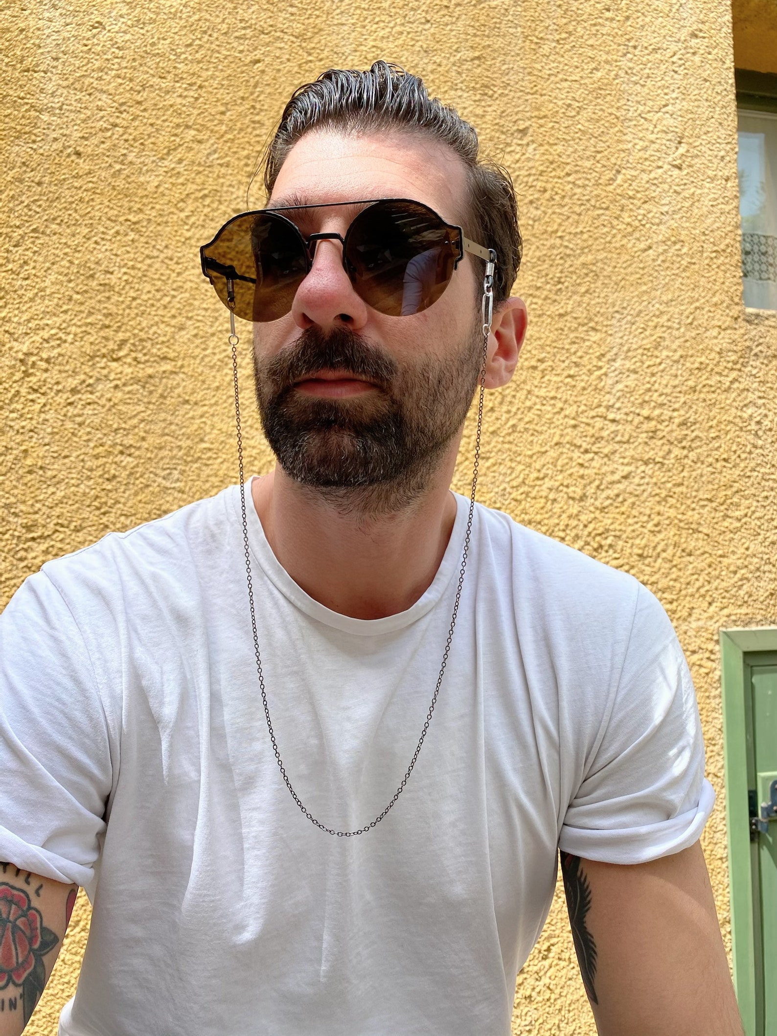 Silver Glasses Chain Men Sunglasses Chain Eyeglasses Chain Etsy