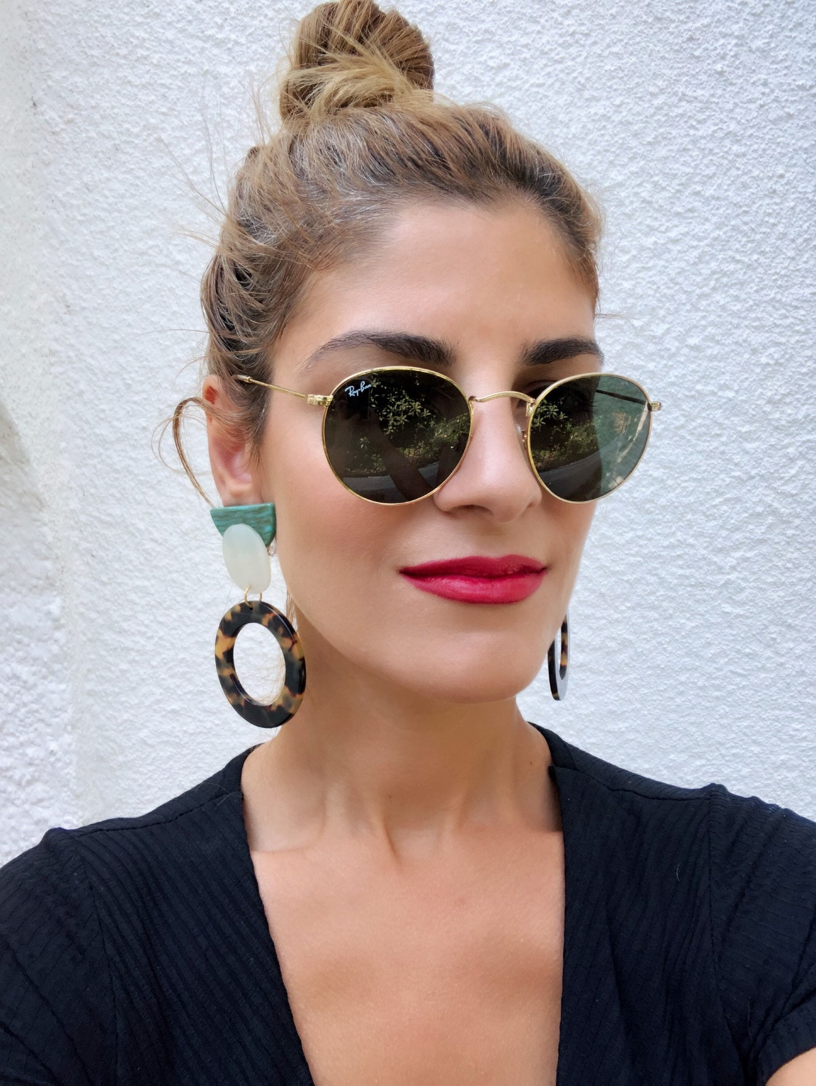 Clip on Earrings Round Earrings Bohemian Earrings Hoop Etsy